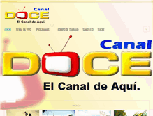 Tablet Screenshot of canaldocetv.com